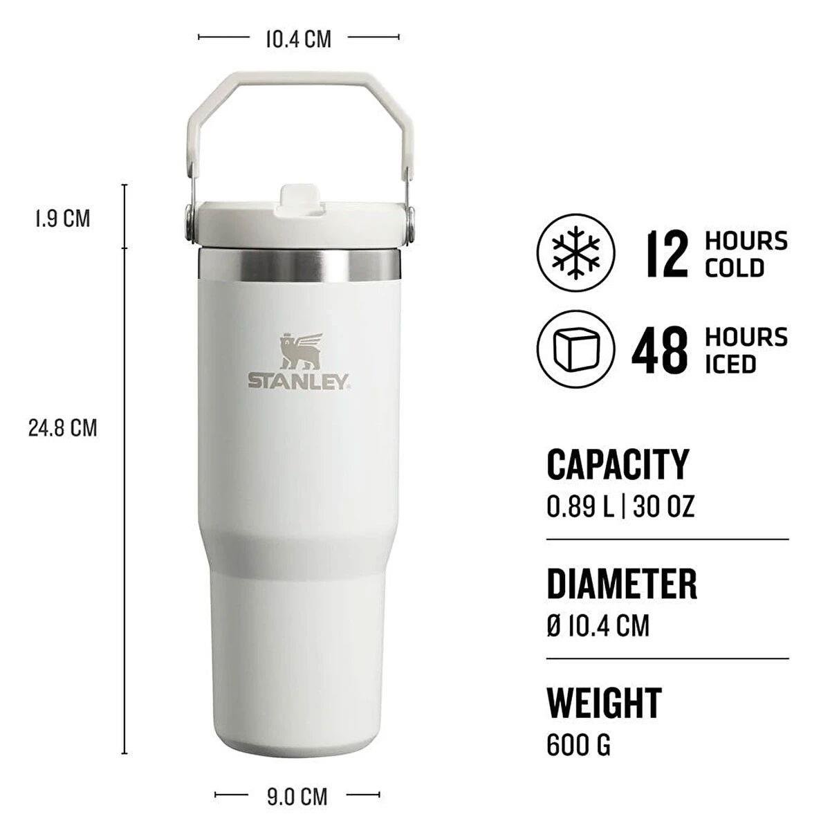 Stanley Stanley Iceflow Flip Straw Tumbler 30oz/0,89lt Frost Termos