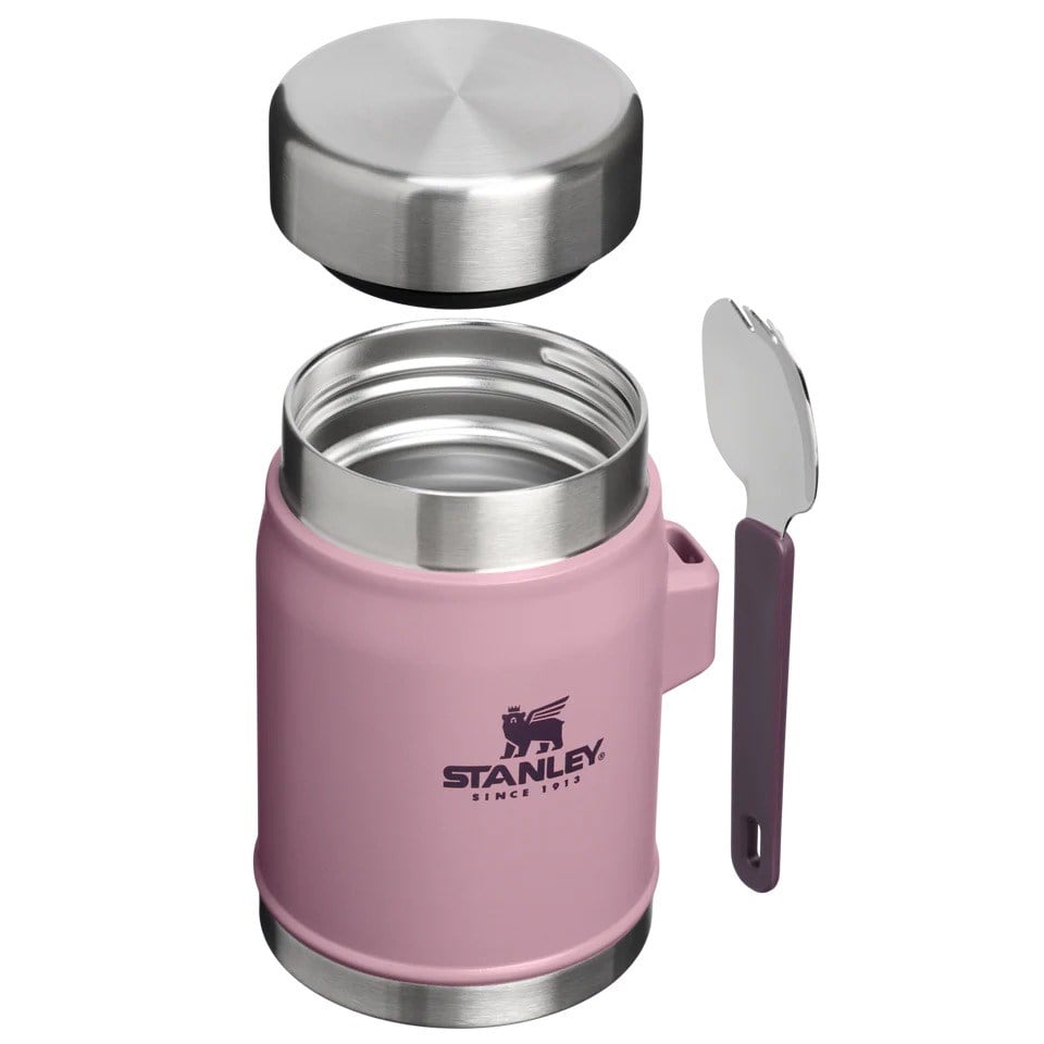 Stanley The Legendary Food Jar + Spork 0.4L / 14oz Purple Smoke Yemek Termosu