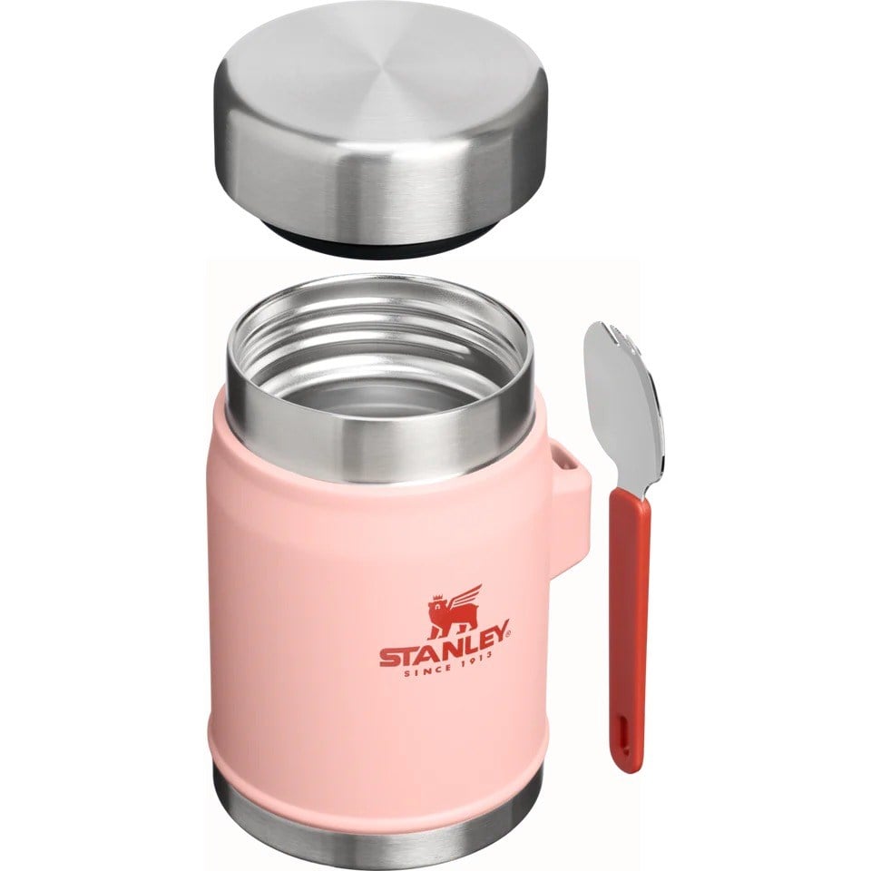 Stanley The Legendary Food Jar + Spork 0.4L / 14oz Peach Rose Yemek Termosu