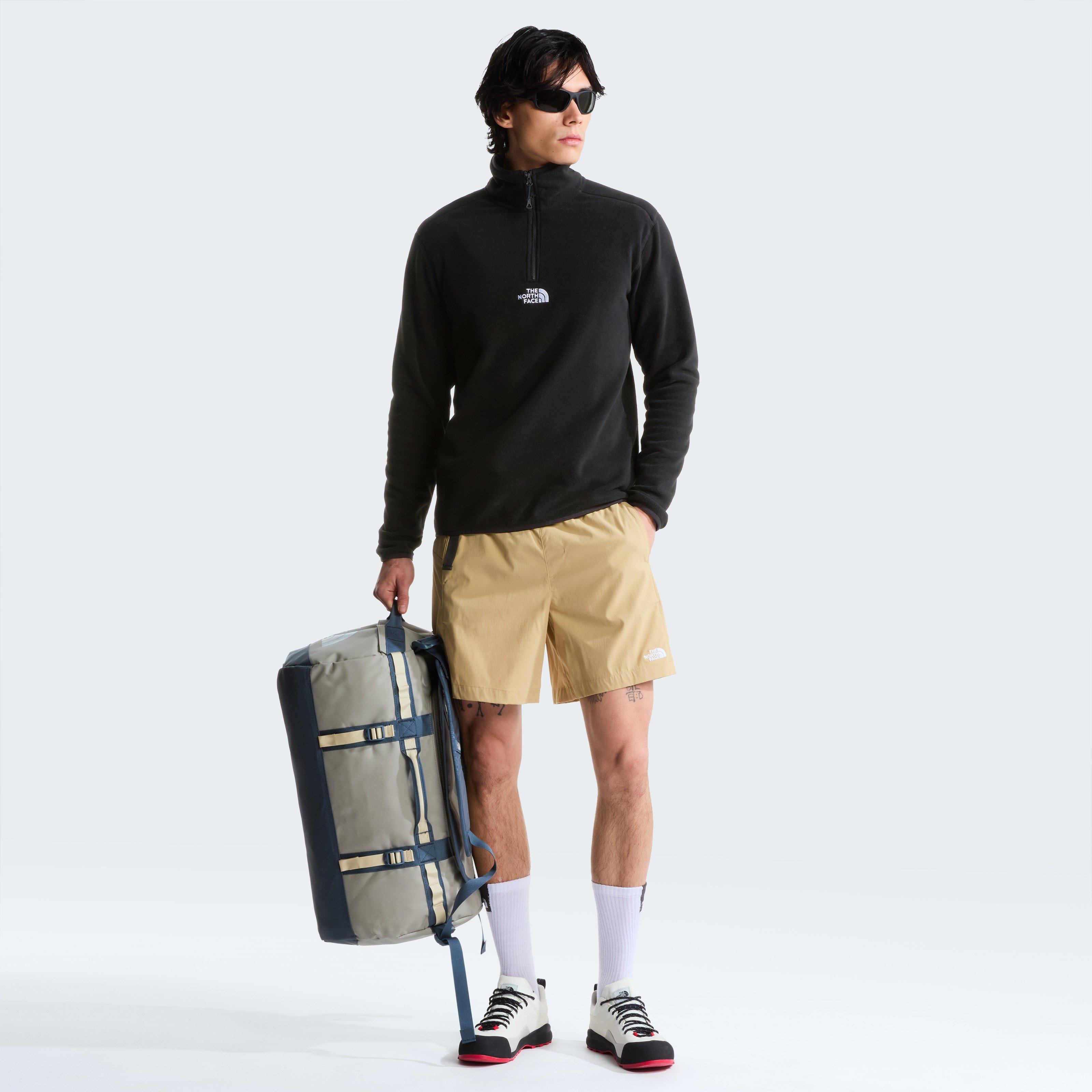 The North Face M Glacier 1/4 Zip - Embroidered Logo Erkek Sweatshirt