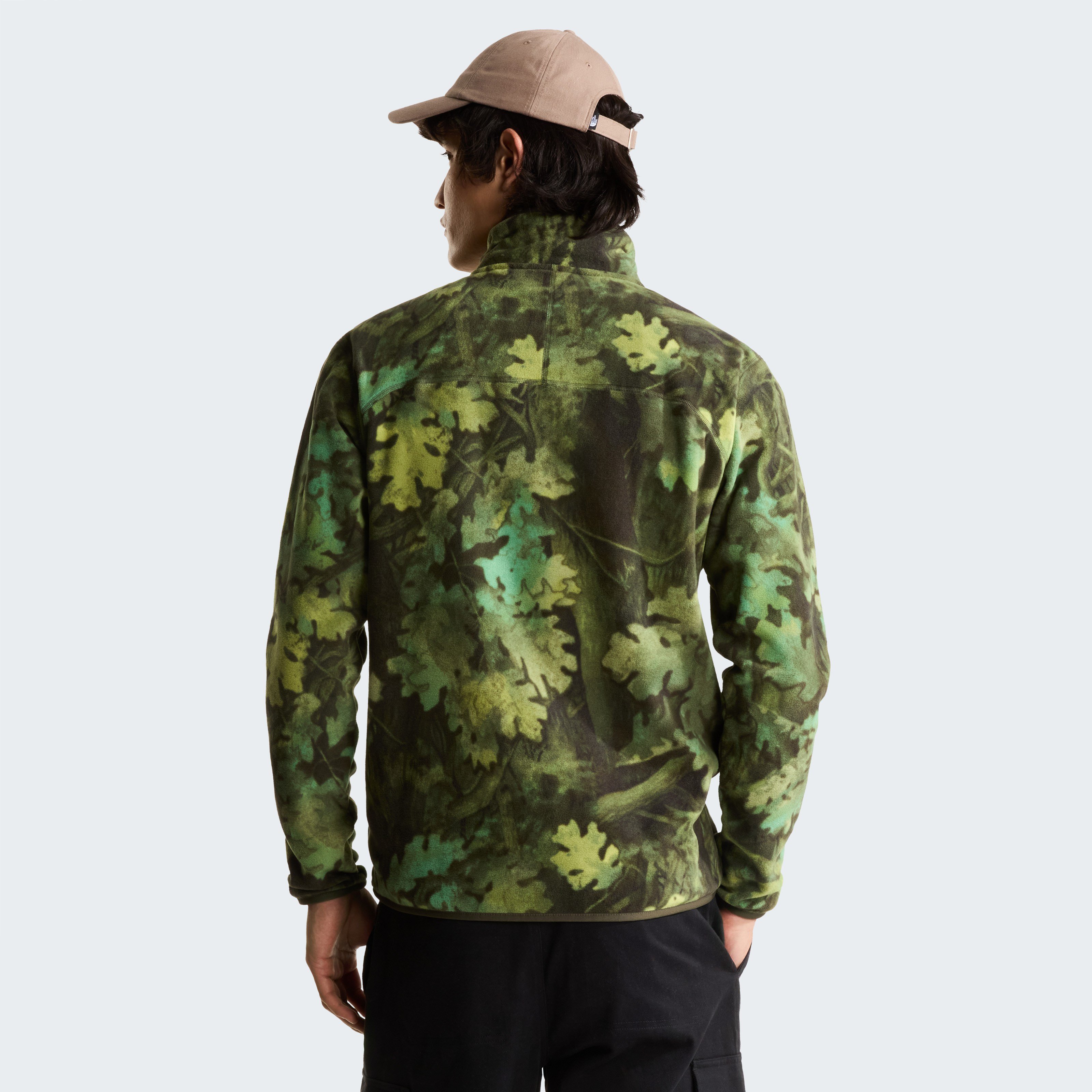 The North Face M Novelty Logo Glacier 1/4 Zip - Print Erkek Sweatshirt