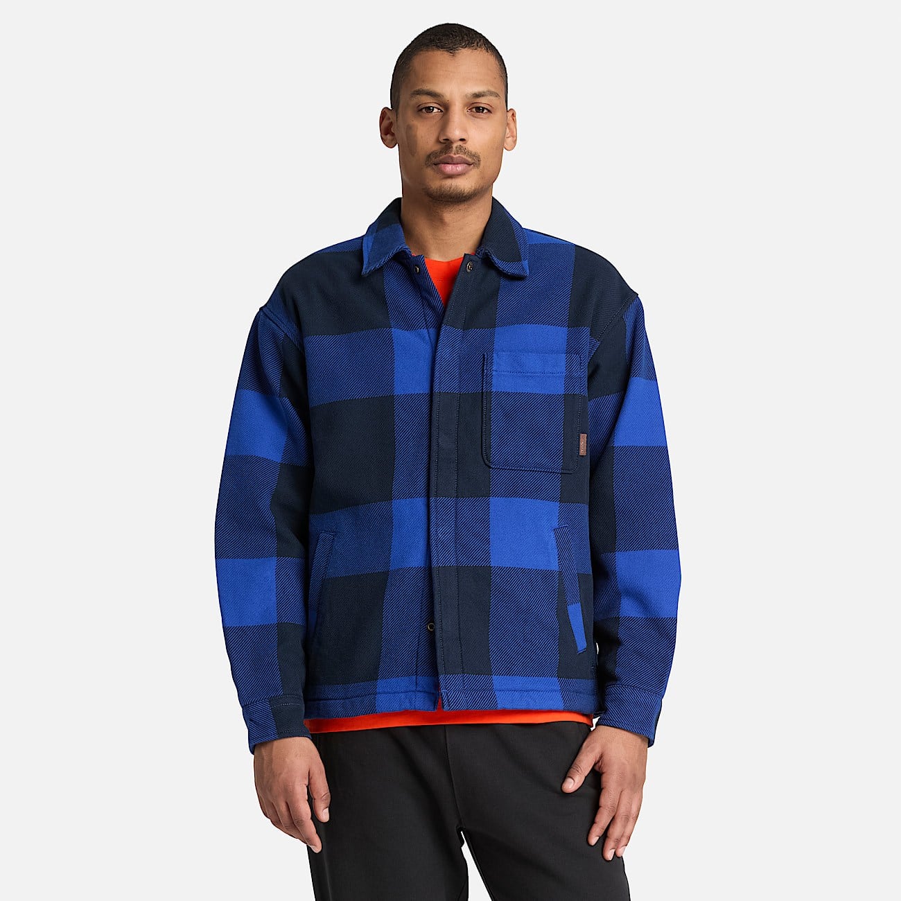 Timberland Fleece Lined Check Overshirt Erkek Gömlek