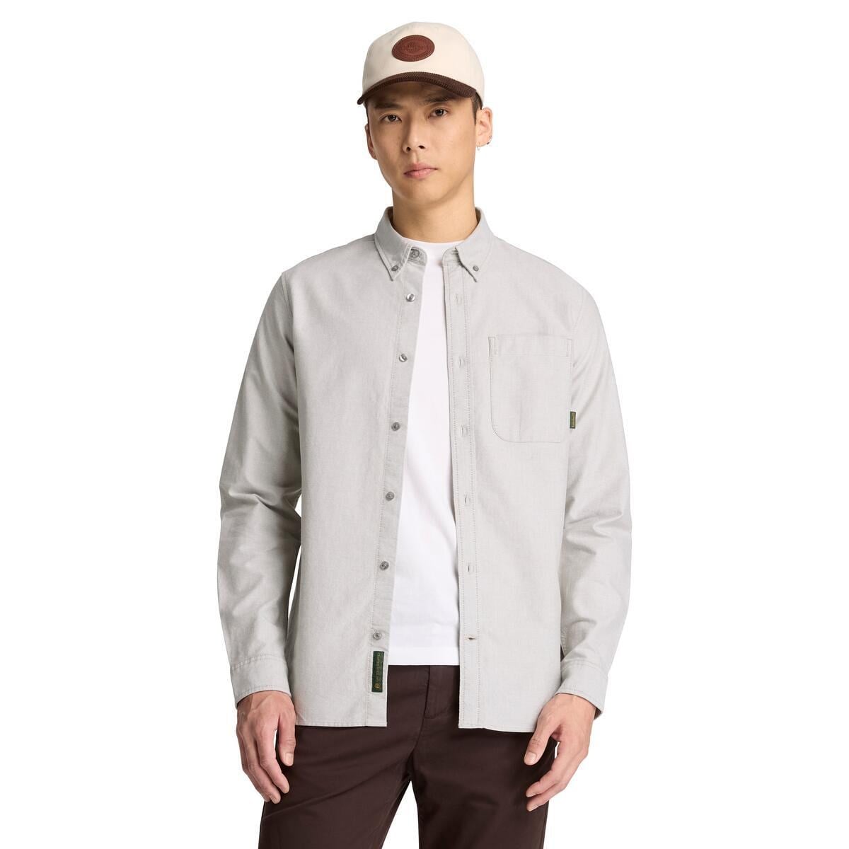 Timberland Lake Warner Solid Oxford Shirt Erkek Gömlek