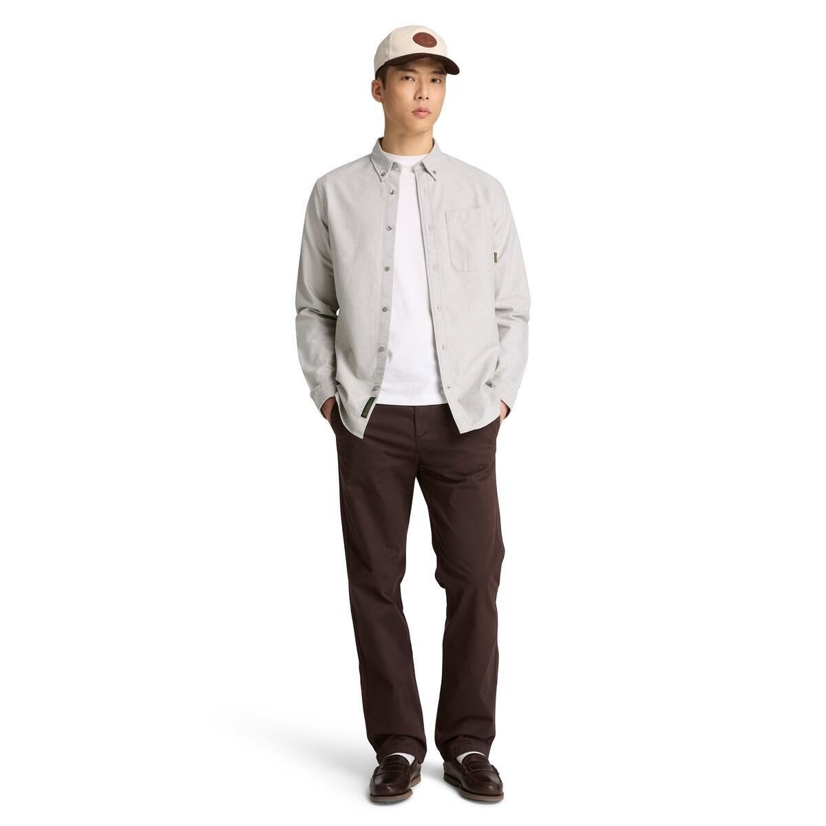 Timberland Lake Warner Solid Oxford Shirt Erkek Gömlek
