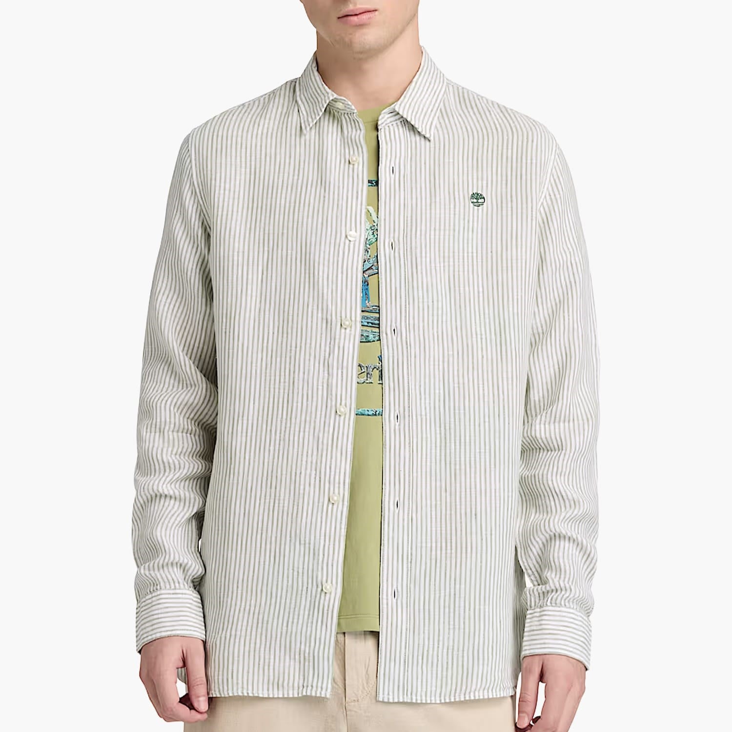 Timberland Mill Brook Linen Striped Regular Erkek Gömlek