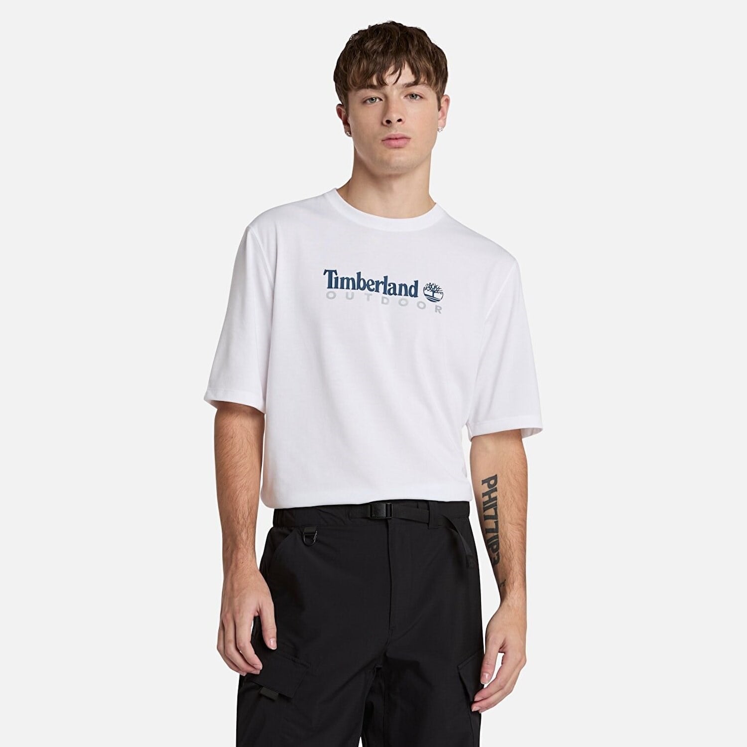 Timberland UV-Protection Logo Short Sleeve Erkek T-Shirt