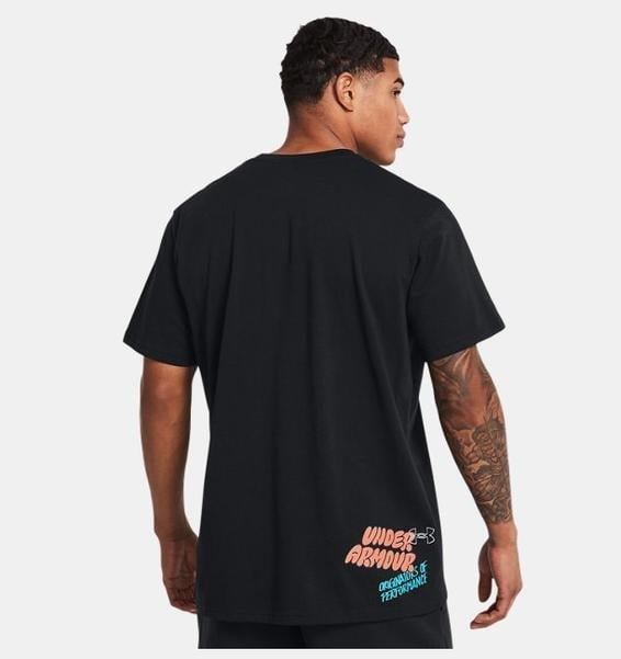 Under Armour UA HW LOGO OVERLAY EMB SS Erkek T-Shirt