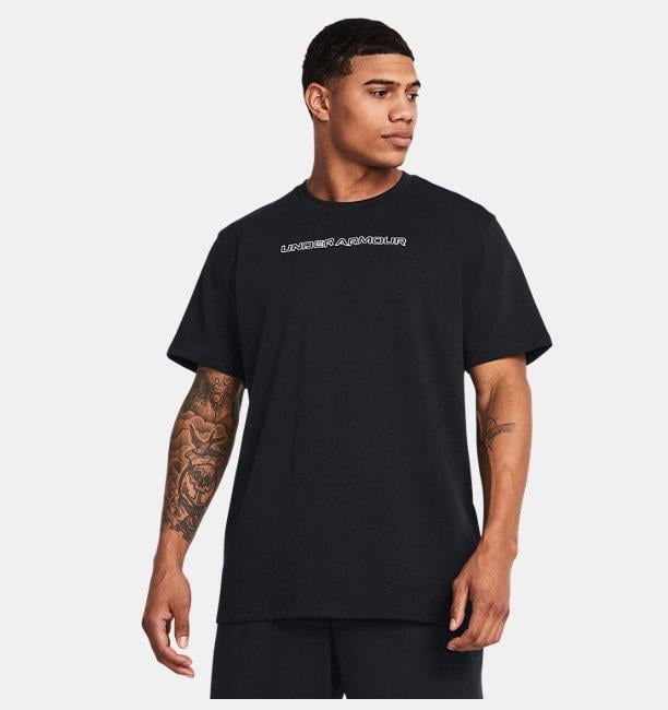 Under Armour UA HW LOGO OVERLAY EMB SS Erkek T-Shirt
