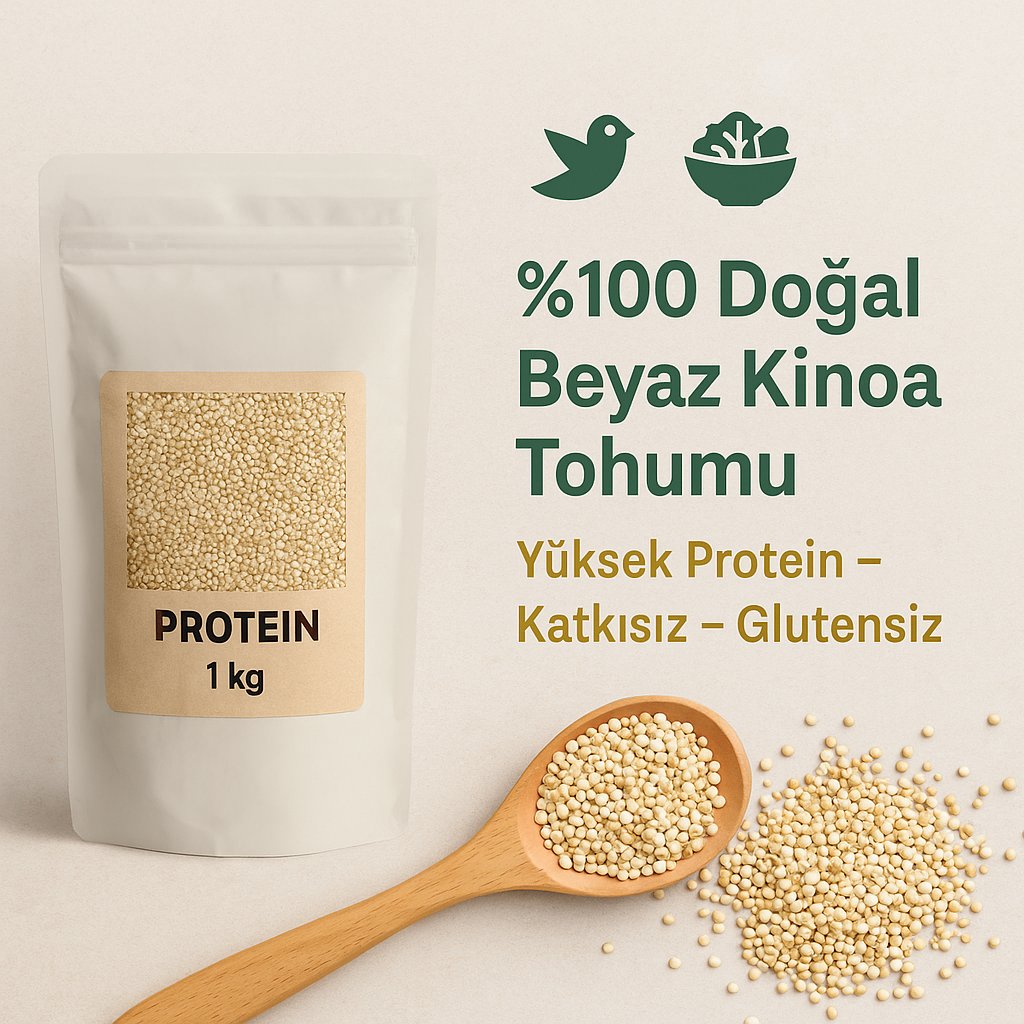 Beyaz Kinoa Tohumu Protein 1Kg – Doğal ve Yüksek Protein Kaynağı