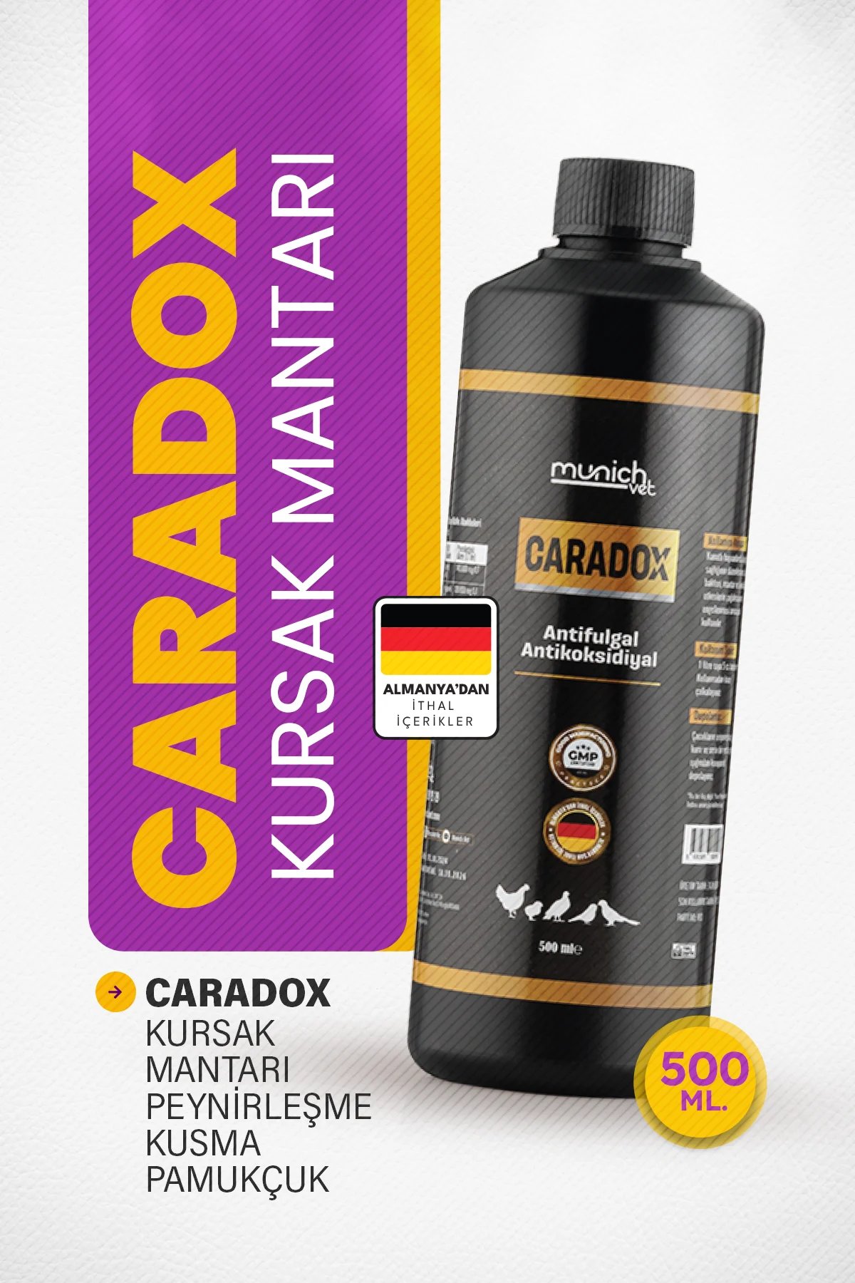 Caradox Kursak mantarı Peynirleşme Pamukcuk Hırıltı Ürünü - 500ml