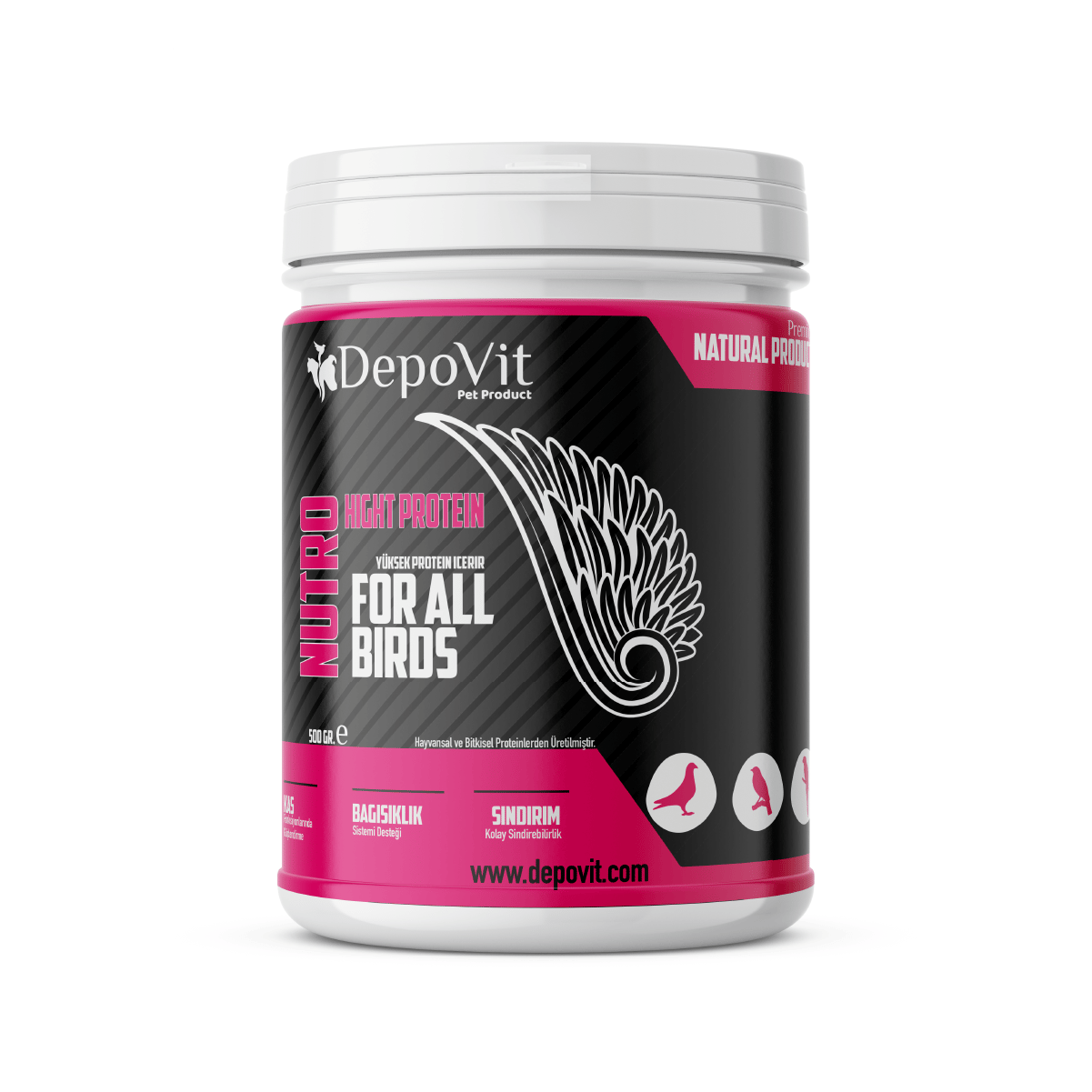 Depovit Nutri Protein 500 gr – Yüksek Proteinli Kuş Besini
