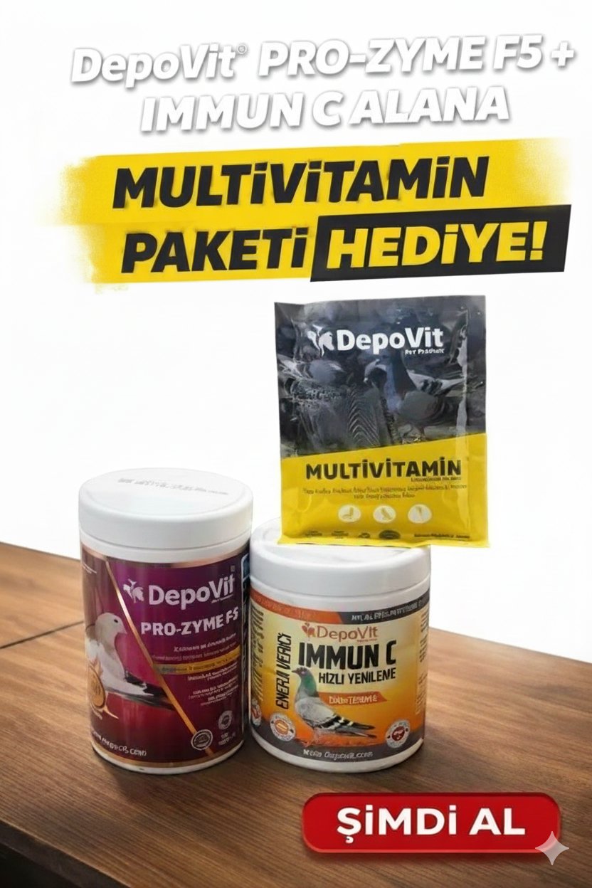 Depovit Pro-Zyme F5 + Depovit Immun C 2'li Destek Seti (Hediyeli)