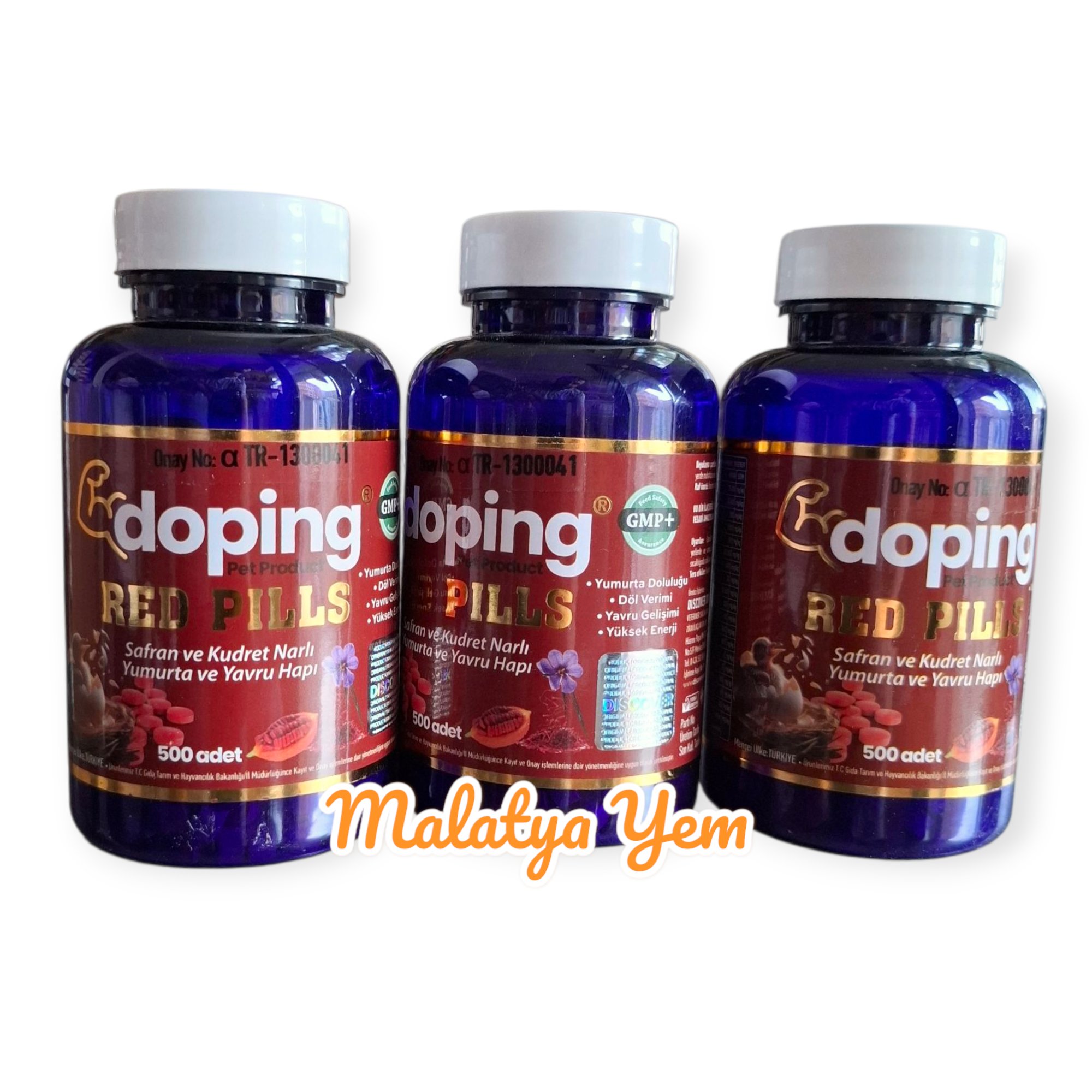 Doping Red Pills 3 Kutu 1500 Tablet - Karaciğer Destekli Kuş Vitamini ve Takviye Tableti