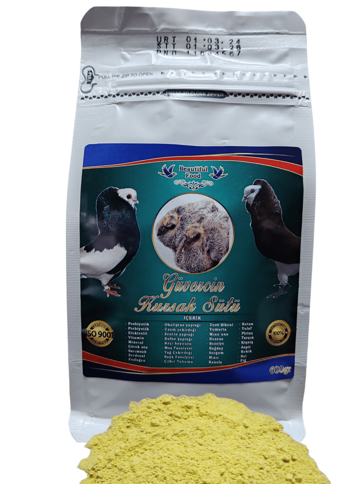 Güvercin Elle Besleme (Kursak Sütü) - 600 Gr | Yavru Kuş Maması
