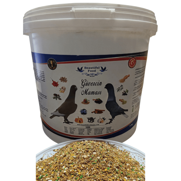 Güvercin Maması 5 Kg Tam Tahıllı - Vitamin Takviyeli Yem
