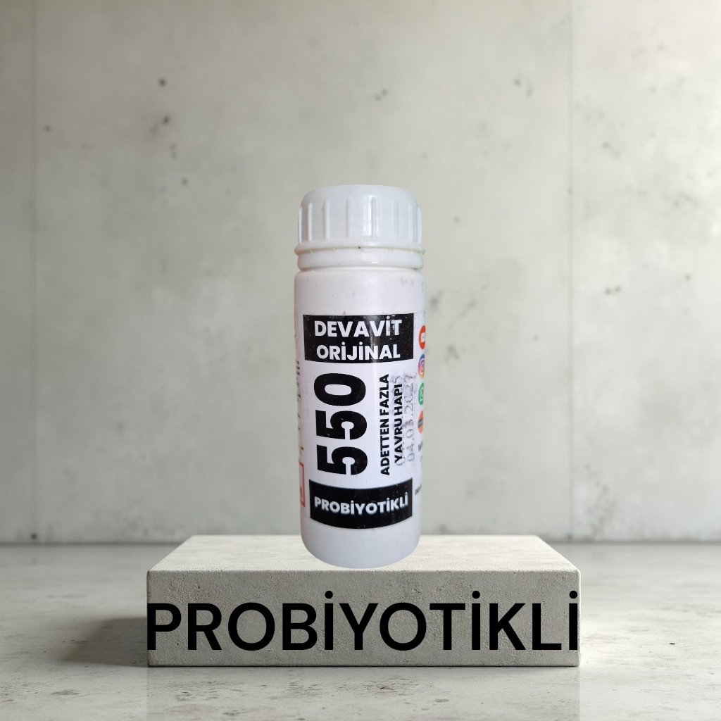 Probiyotikli Yavru Güvercin Hapı 550 Tablet - Devavit Orijinal Güvercin Hapı