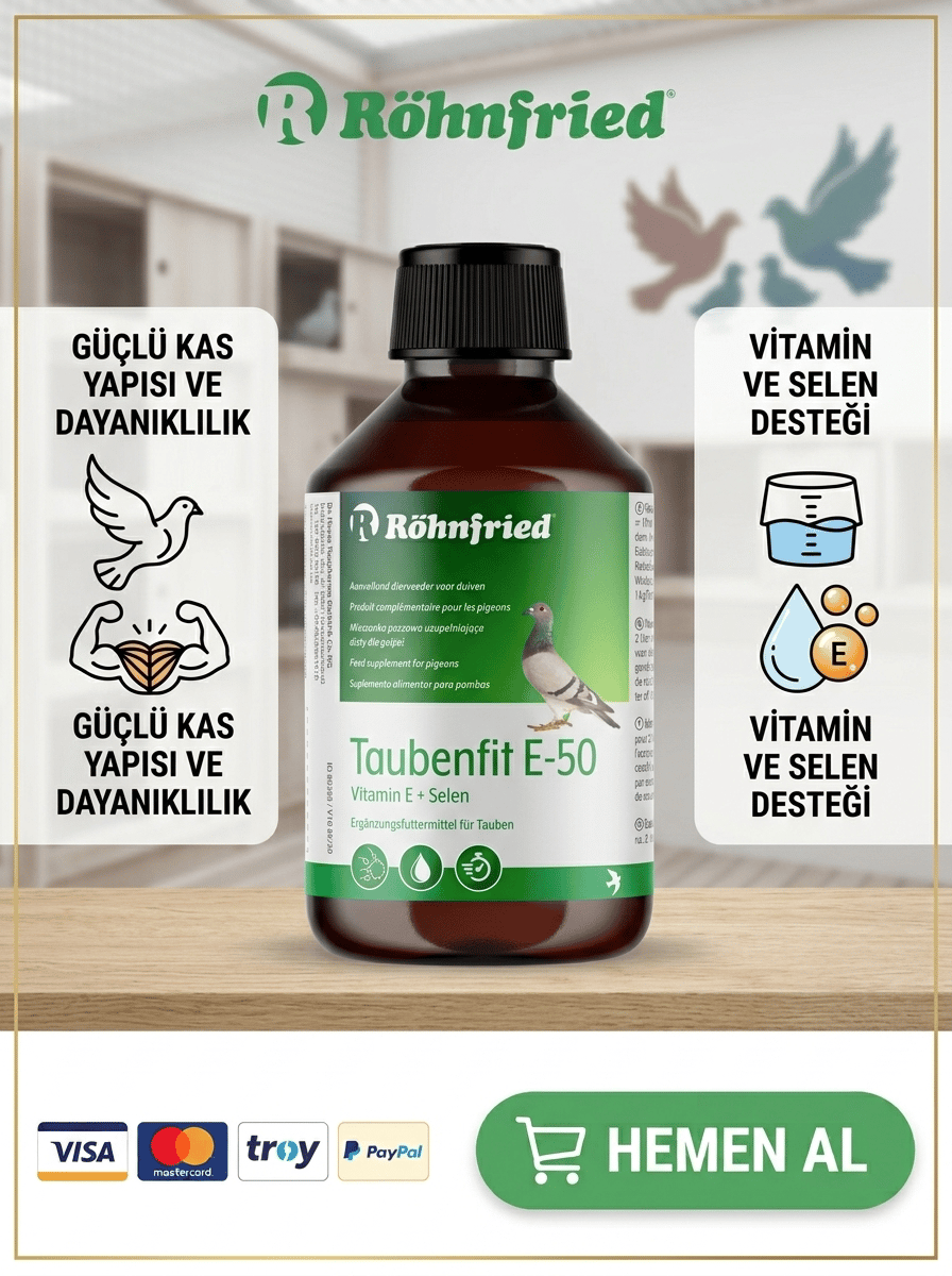 Röhnfried Taubenfit E 50 Selenyum Ve E Vitamini 250Ml-Yumurta Ve Döl Verimi Artırır