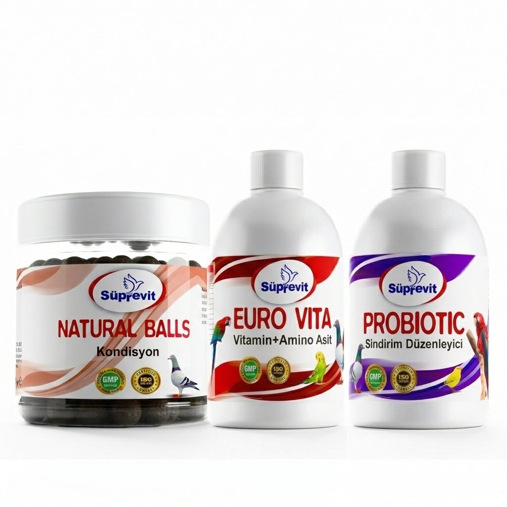 Süprevit Probiyotik & Vitamin - Yavru Hapı | Güvercin, Muhabbet Kuşu, Kanarya İçin