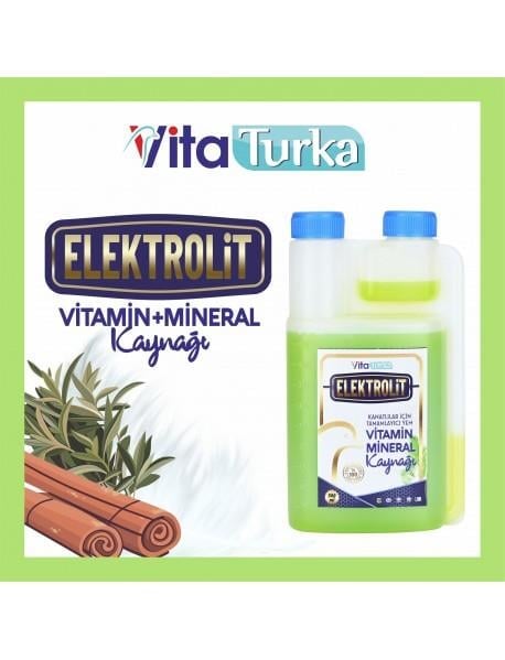 VitaTurka Elektrolit 500 mL | Kanatlılar İçin Elektrolit Desteği
