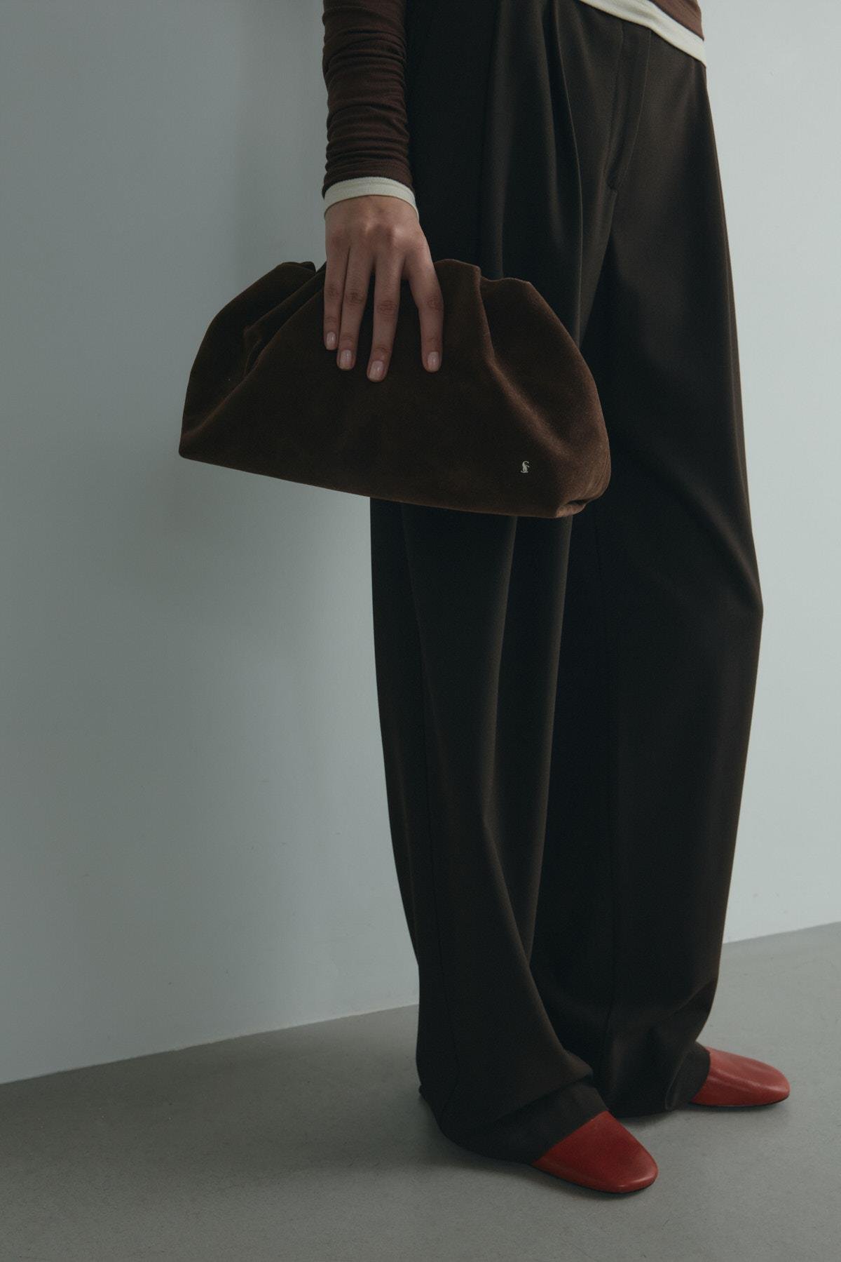 Acı Kahve Cove Büzgülü El Çantası