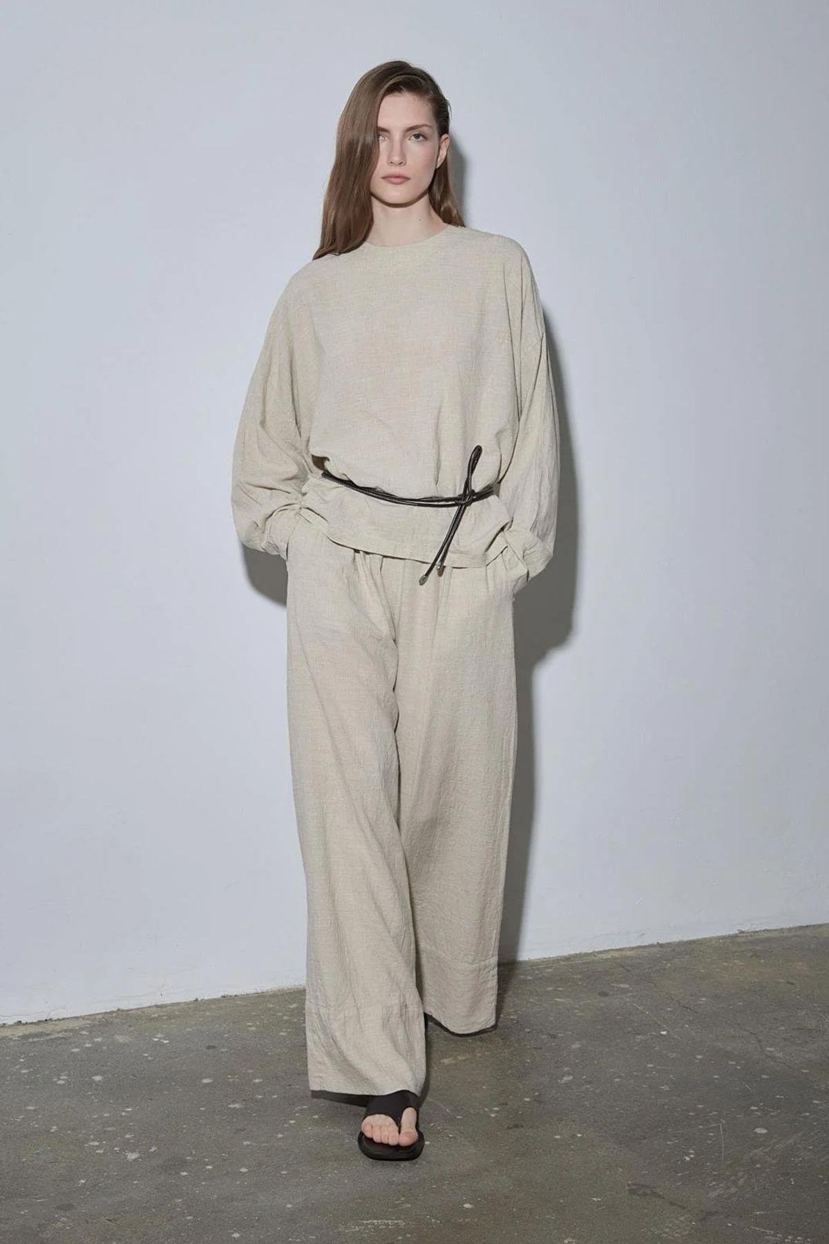 Serin Linen Palazzo Trousers