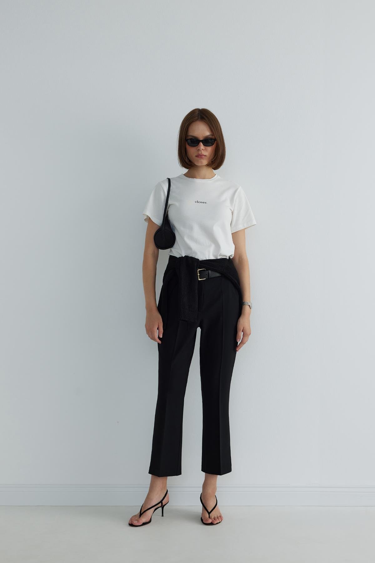 Ankle Flare Trousers