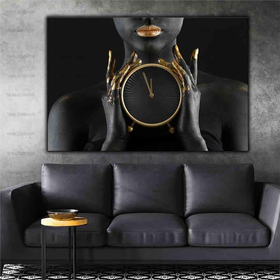 ALTIN SAATLİ AFRİKALI KADIN KANVAS TABLO ürününe, KANVAS TABLOLAR kategorisinden hemen satın alabilirsiniz.