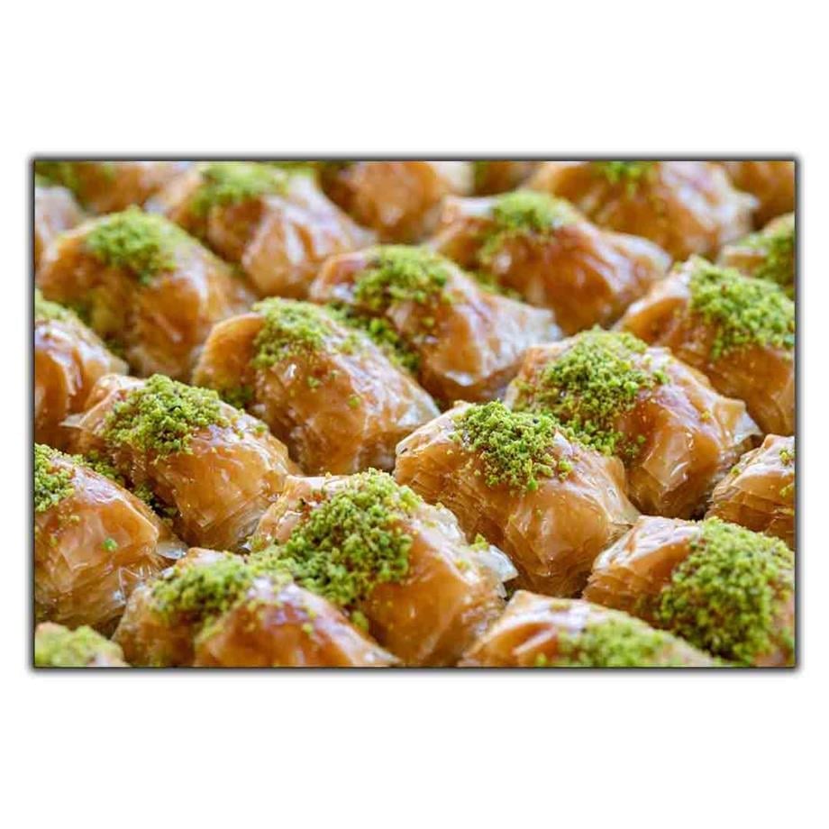 ANTEP FISTIKLI BAKLAVA KANVAS TABLO ürününe, KANVAS TABLOLAR kategorisinden hemen satın alabilirsiniz.