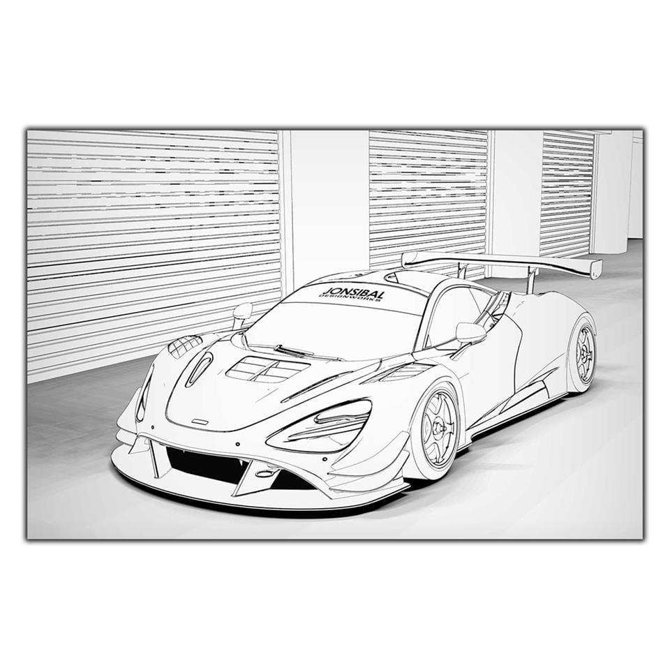 MCLAREN ARABA BOYAMA TABLOSU KANVAS TABLO ürününe, BOYAMA TABLOLARI kategorisinden hemen satın alabilirsiniz.