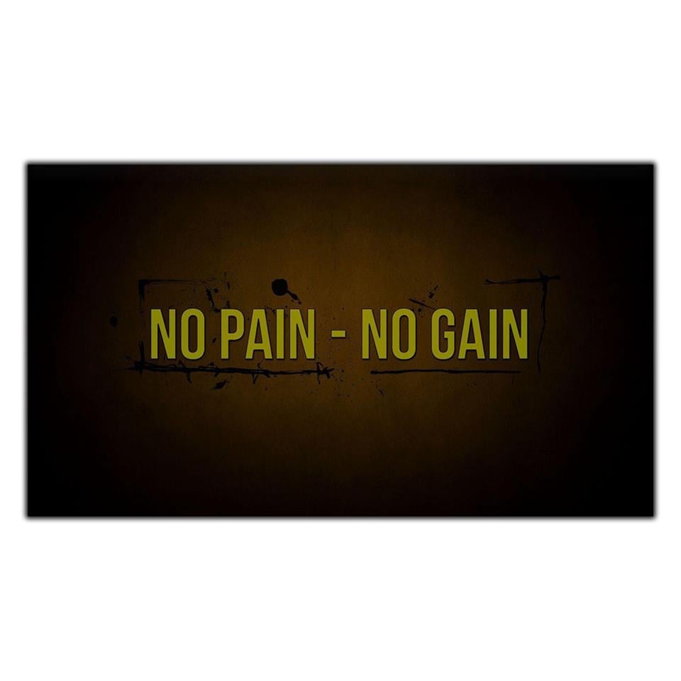 NO PAIN-NO GAIN KANVAS TABLO ürününe, KANVAS TABLOLAR kategorisinden hemen satın alabilirsiniz.