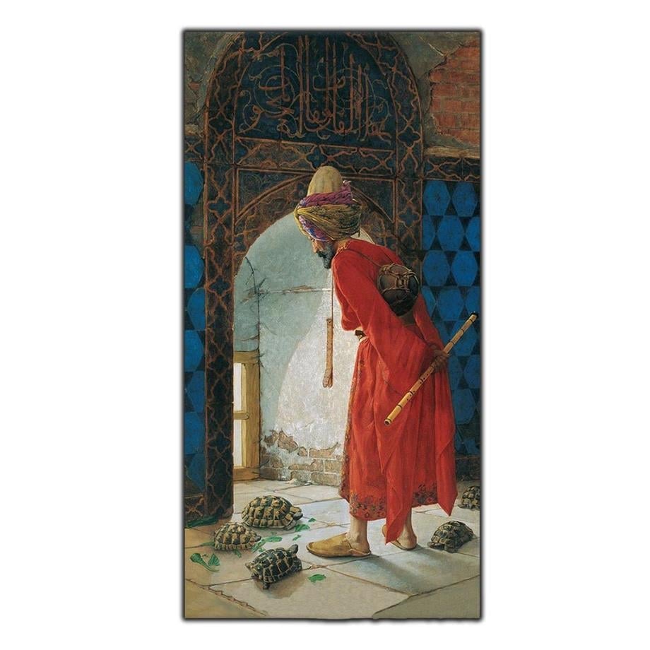 OSMAN HAMDİ BEY-KAPLUMBAĞA TERBİYECİSİ REPRODÜKSİYON YAĞLI BOYA TABLO ürününe, REPRODÜKSİYON YAĞLI BOYA TABLOLAR kategorisinden hemen satın alabilirsiniz.