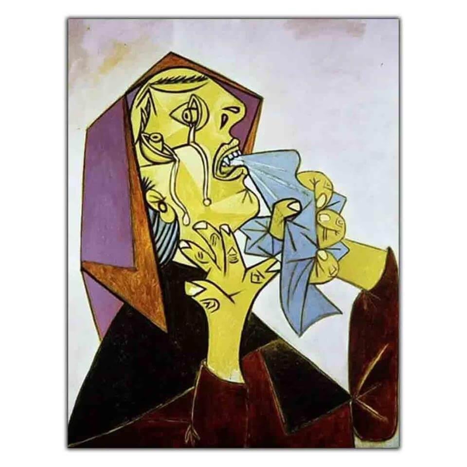 PABLO PİCASSO MENDİLLİ AĞLAYAN EŞARPLI KADIN KANVAS TABLO ürününe, ÜNLÜ RESSAMLAR kategorisinden hemen satın alabilirsiniz.