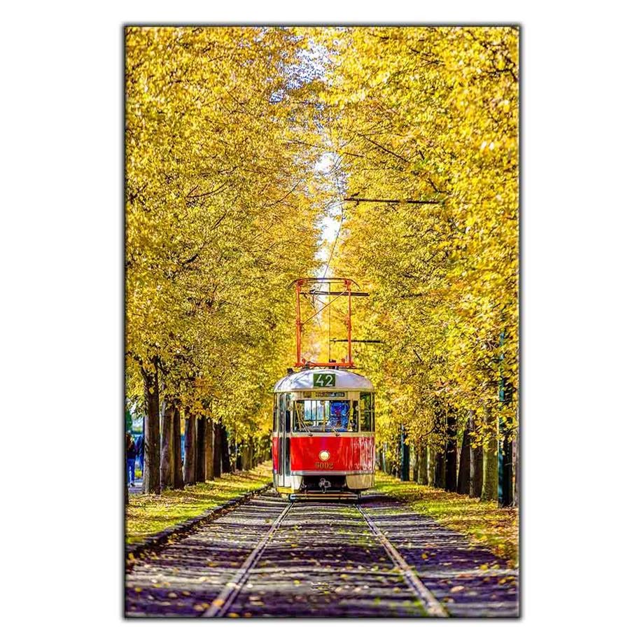 SARI AĞAÇLI YOLDAKİ KIRMIZI TREN KANVAS TABLO ürününe, KANVAS TABLOLAR kategorisinden hemen satın alabilirsiniz.
