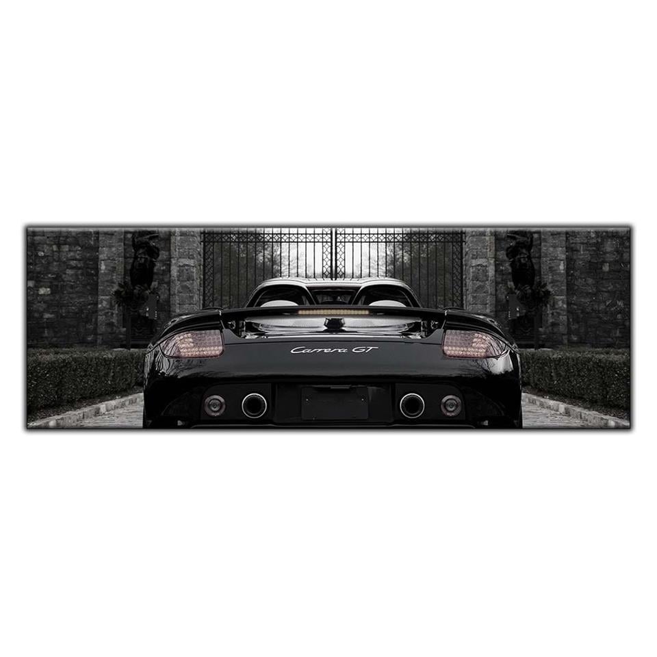 SİYAH PORSCHE CARRERA SPOR ARABA  YATAY KANVAS TABLO ürününe, KANVAS TABLOLAR kategorisinden hemen satın alabilirsiniz.