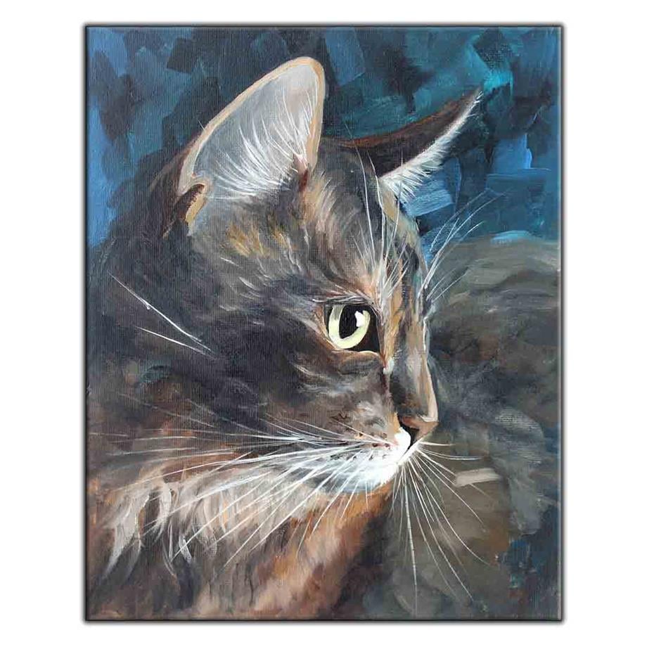 YEŞİL GÖZLÜ TEKİR KEDİ KANVAS TABLO ürününe, KANVAS TABLOLAR kategorisinden hemen satın alabilirsiniz.