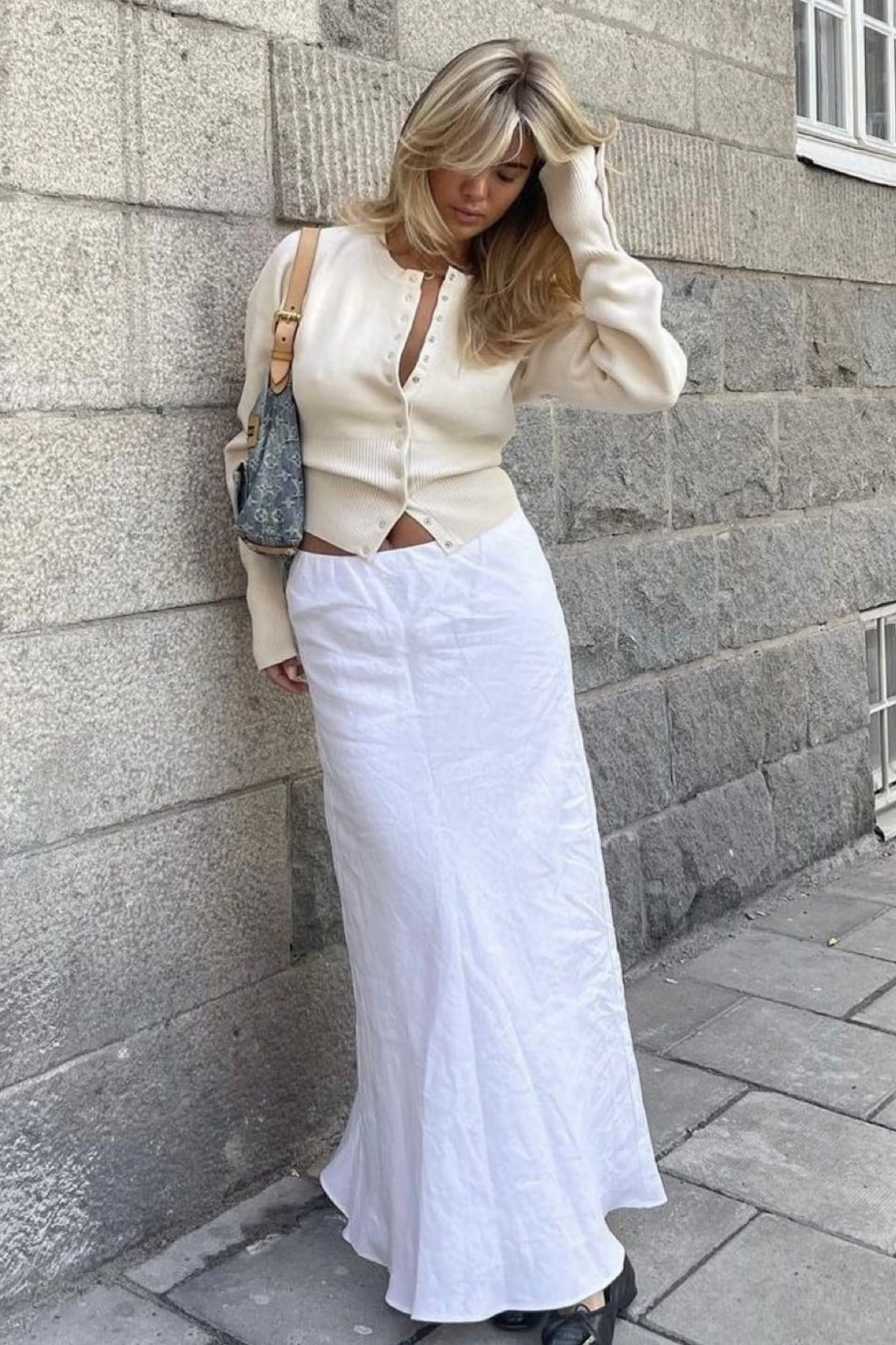 Kadın Aria Premium Viscose Yumuşak Ekru Triko Hırka
