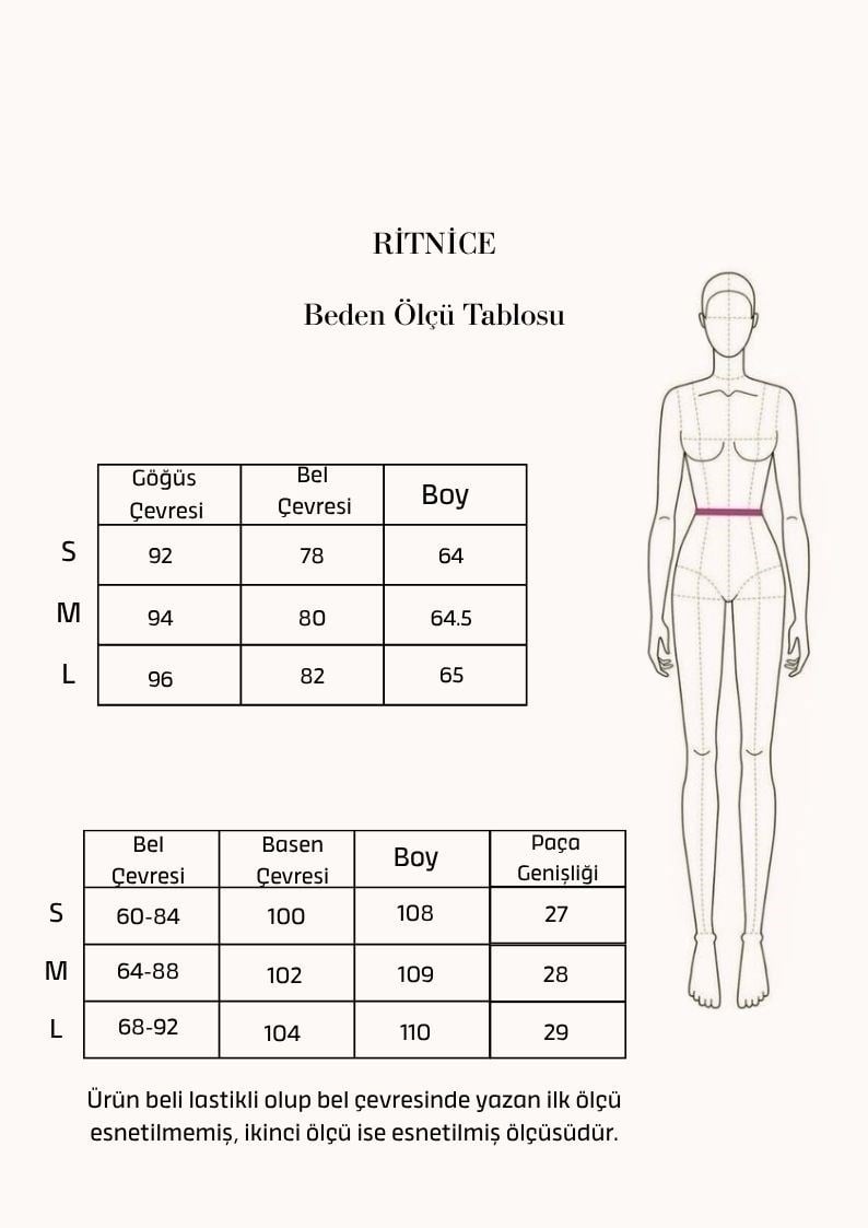 Kadın Candice V Yaka Bel Lastikli Kolsuz Taş Dokuma Alt Üst Takım