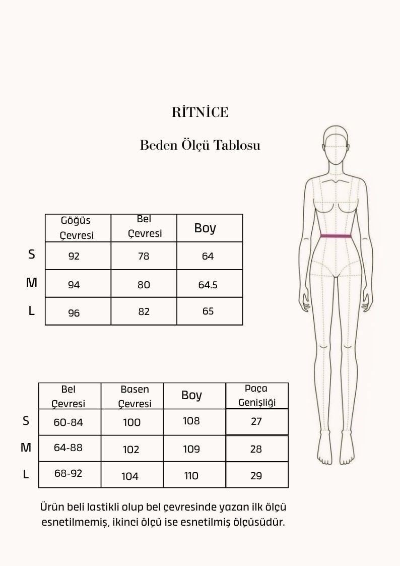 Kadın Candice V Yaka Bel Lastikli Kolsuz Siyah Dokuma Alt Üst Takım