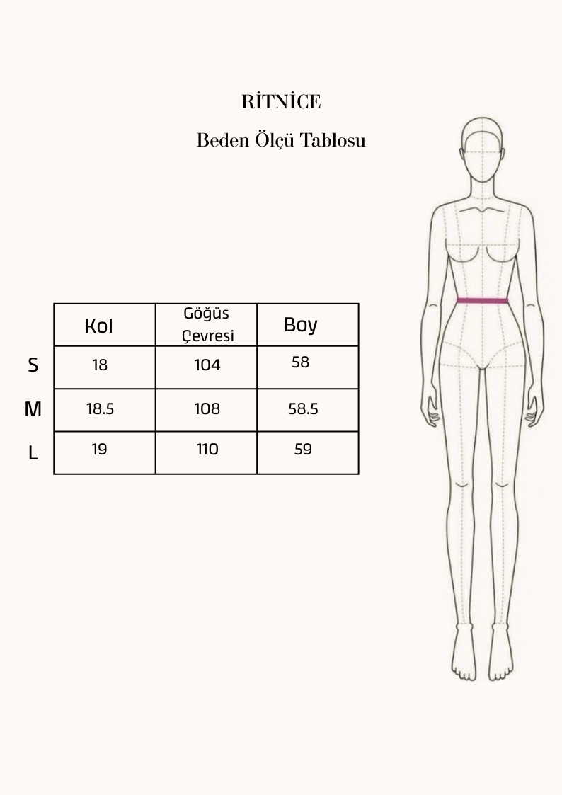 Kadın Carol Modal Belden Oturan Bağcıklı Ayarlanabilir Şık Taş T-shirt