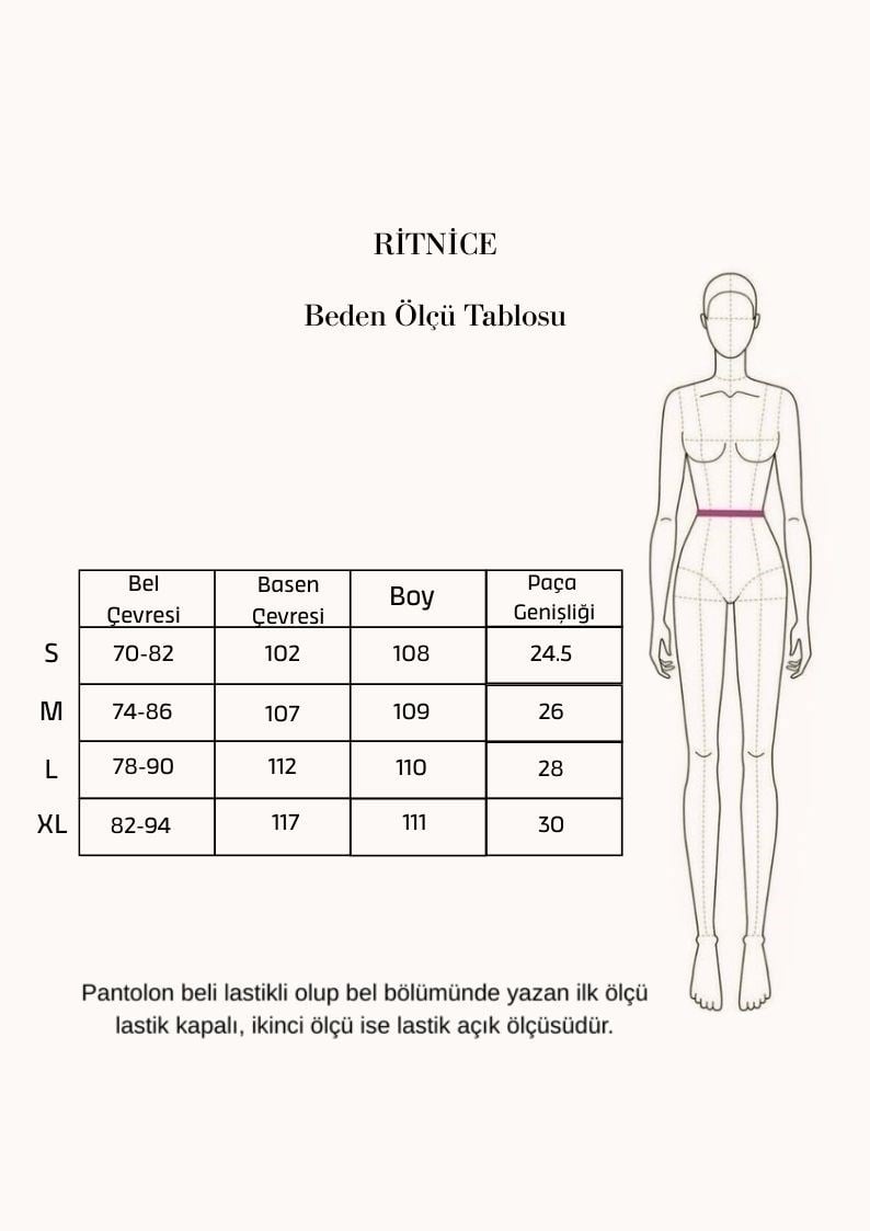 Kadın Cedric Poliviskon Düğmeli Arkadan Lastikli Kahverengi Dokuma Pantolon