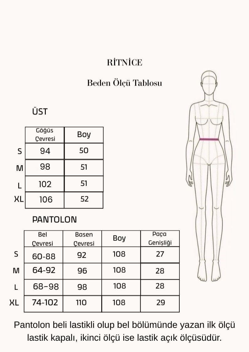 Kadın Leya Premium Dokuma Yelek Pantolon İndigo Alt Üst Takım