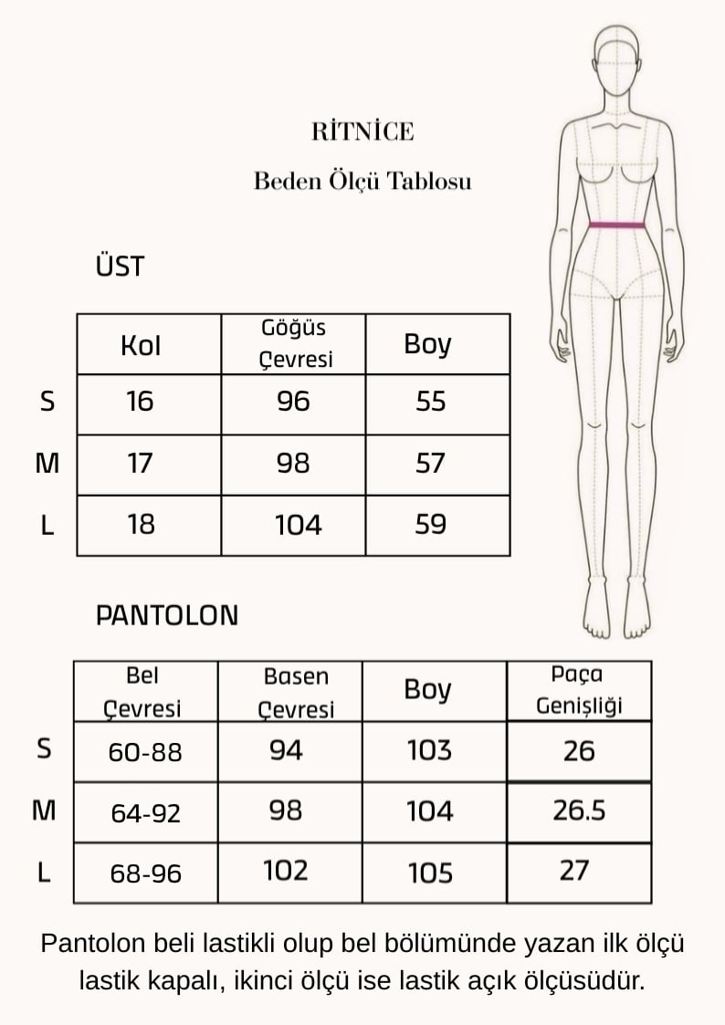 Kadın Nadia Modal Touch Polo Yaka Bel Lastikli Cepli Pembe Alt Üst Takım