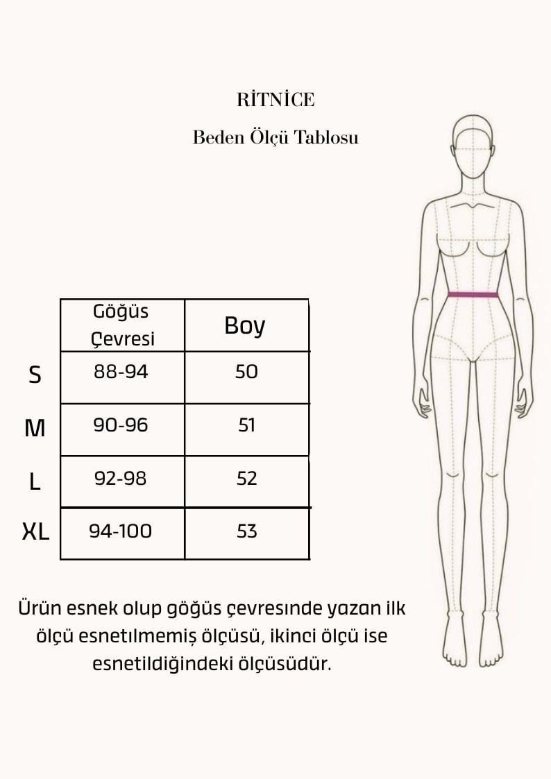 Kadın Premium Doku Siyah Fitilli Pamuklu Atlet