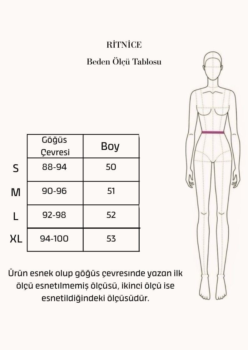 Kadın Premium Doku Siyah Fitilli Pamuklu Atlet