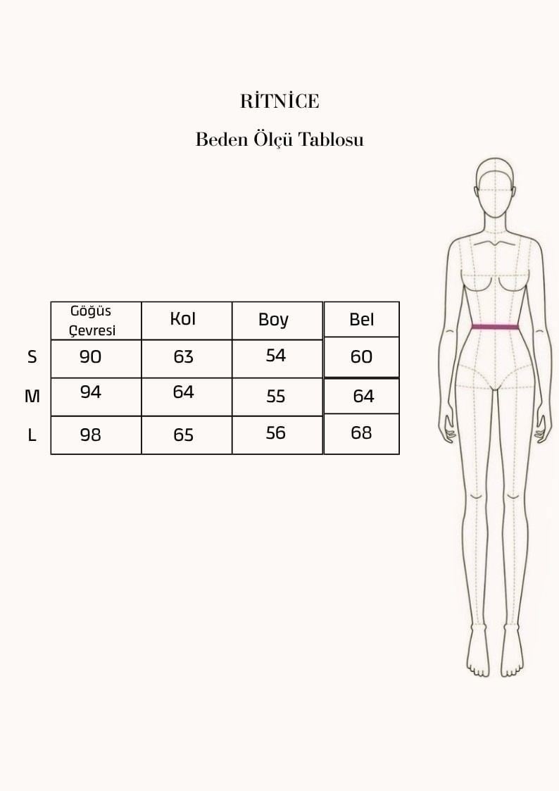 Kadın Remy Belden Oturan Sırt Bağcıklı Penye Kırmızı Uzun Kol Örme Bluz