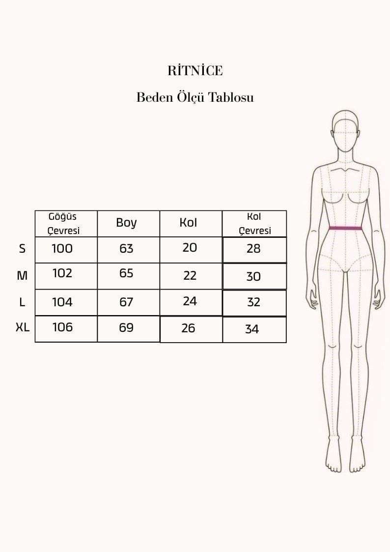 Kadın Rise Dekoratif Yaka Tok Doku %100 Pamuk Bordo T-Shirt
