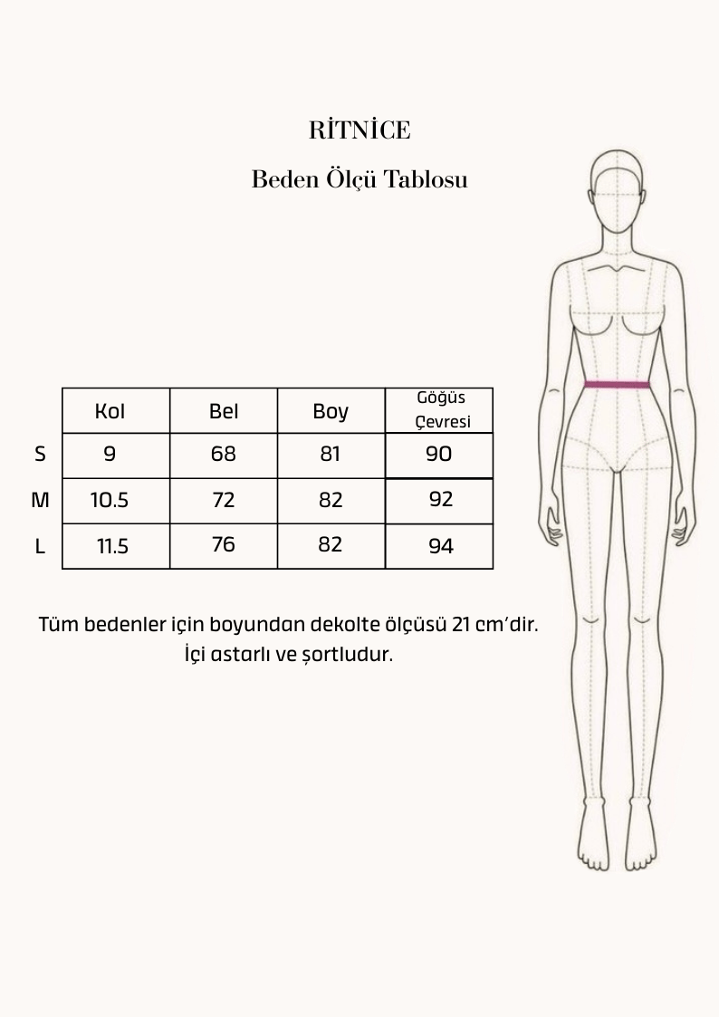 Kadın Rory U Yaka Puantiyeli Ekru Kısa Dokuma Elbise