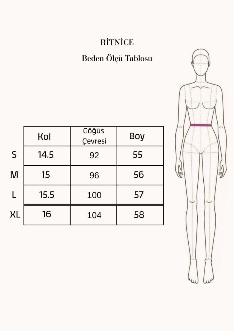 Kadın Serena Ekru Poliamid Şık Bluz