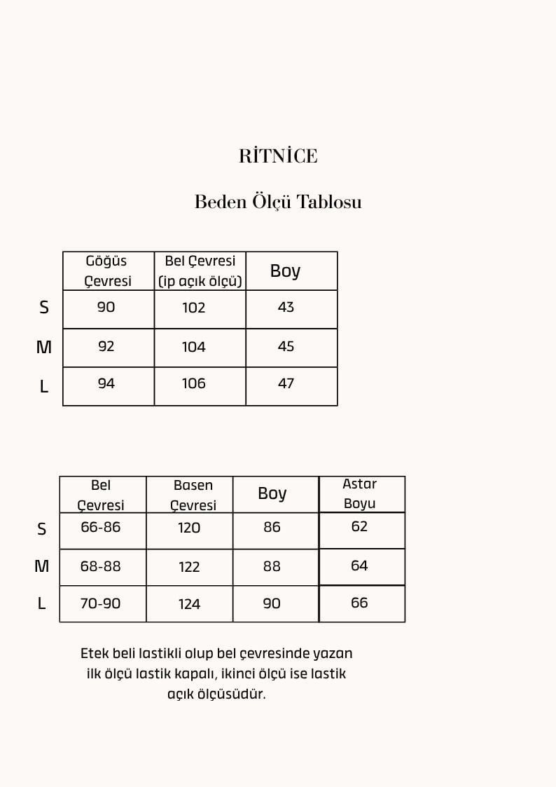 Kadın Toby Bağlamalı Bluz Bel Lastikli Astarlı Etek Dokuma Gri Alt Üst Takım