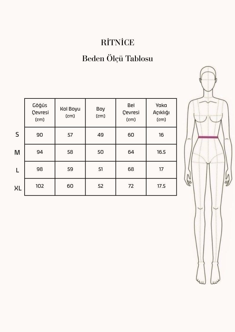 Kadın Vivian Bele Oturan V Yaka Uzun Kollu Basic Ekru Örme Bluz